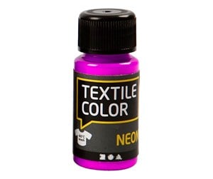 Kreative leker - Creativ Company Textile Color Opaque Textile Paint - Neon Purple 50ml - 342270