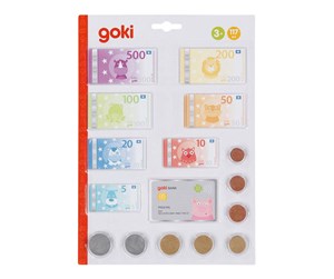 Rollelek - Goki Play Money Animals with Credit Card and Coins 117 pcs. - 51497