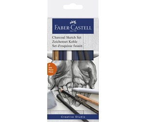 Skrive- & Tegneverktøy - Faber Castell - Drawing Set Charcoal - 114002