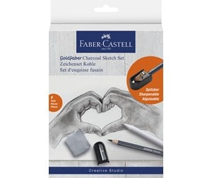 Kreative leker - Faber Castell - Drawing Set Goldfaber Charcoal - 114006