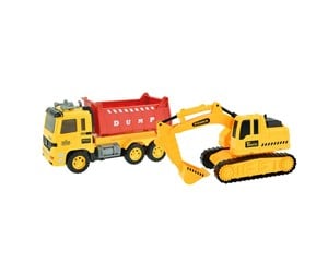 Leketøysbil - Toi-Toys Cars & Trucks Dump Truck with Excavator - 24069A