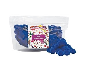 Arts & Crafts - Tilbehør - Colorations - Pom Pomps Blue 100pcs. - CHPOMBL