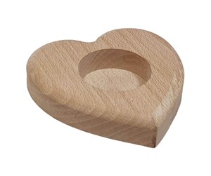 Arts & Crafts - Tilbehør - Playwood Beechwood Tea Light Holder Heart - sl204BA