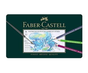 Skrive- & Tegneverktøy - Faber Castell - Albrecht Dürer Watercolor colored pencils - Metal box with 36 pcs - 117536