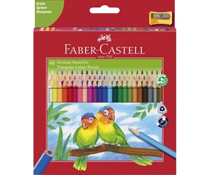 Skrive- & Tegneverktøy - Faber Castell Triangular Colour Pencils (48 pcs) - 120548