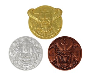 Reklameartikler - FaNaTtik - DOOM Limited Edition Set of 3 Arcade Mode Medallion Collection - B-DM15