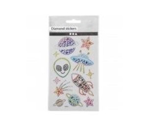 Kreative leker - Creativ Company Diamond Stickers Space 1 Sheet - 284037