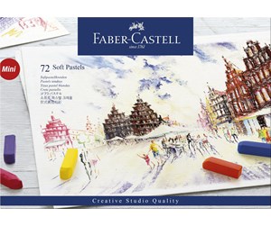 Kreative leker - Faber Castell Soft pastels Mini cardboard box (72 pcs) - 128272