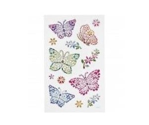 Kreative leker - Creativ Company Diamond Stickers Butterfly 1 Sheet - 284038