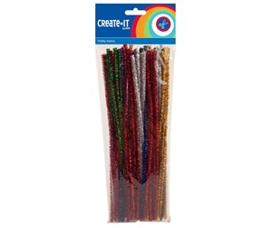 Arts & Crafts - Tilbehør - Haza Witbaard Chenille Glitter 50pcs. - 192315