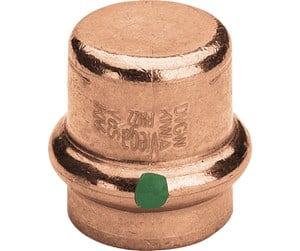 Trykkrør & Beslag - Viega Profipress cap 15 mm copper - 349301