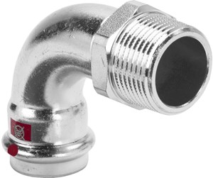 Trykkrør & Beslag - Viega Prestabo adapter elbow 90° 15 x 1/2" - 558413