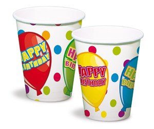 Leketøy - Folat BV Cups Happy Birthday 6pcs. - 65491