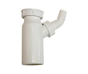 Kummer & vasker - Viega PP connection pipe Ø50 mm x 1 1/2" for sink with plug White. - 144173