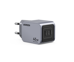 Mobil - Adaptere og ladere - UGREEN Nexode Pro 45w Dual Usb-C Gan Fast Charger - Black - 35008