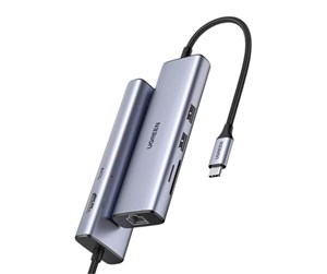 Dokkingstasjon - UGREEN 7-in-1 USB-C Hub - HDMI - Gray - 90568