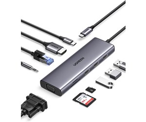 Dokkingstasjon - UGREEN 10 in 1 USB C hub - 15601