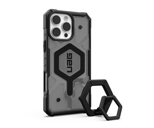 Mobil - Deksel og etui - UAG Pathfinder Clear MagSafe - Ash/Black Stand - iPhone 16 Pro Max - 1144651BV02