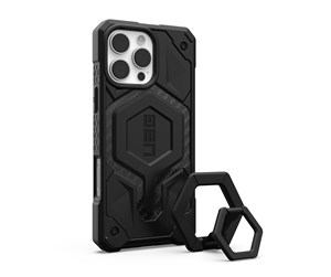 Mobil - Deksel og etui - UAG Monarch Pro MagSafe - Carbon Fiber/Black Stand - iPhone 16 Pro Max - 1144571BV01