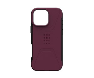 Mobil - Deksel og etui - UAG Civilian MagSafe - Bordeaux - iPhone 16 Pro Max - 114445119049