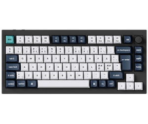 Tastatur - Keychron Q1 MAX 75% Knob Wireless Tri-Mode QMK/VIA - Gateron Jupiter Red - ND - Gamingtastatur - Uten numpad - Nordisk - Svart - Q1M-M1