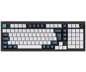 Tastatur - Keychron Q5 MAX 96% Knob Wireless Tri-Mode QMK/VIA - Gateron Jupiter Red - Gamingtastatur - Nordisk - Svart - Q5M-M1-BO