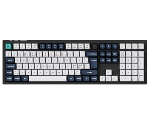 Tastatur - Keychron Q6 MAX 100% Knob Wireless TriMode QMK/VIA - Gateron Jupiter Red - Gamingtastatur - Nordisk - Svart - Q6M-M1