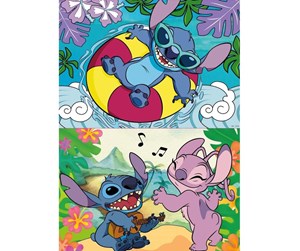 Puslespill - Educa 2X100 Disney Stitch - 80-19998