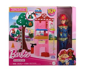 Dukker, Bamser & Utstyr - Barbie Career Fire Fighter Playset - 960-2450