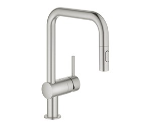 Blandebatterier og beslag - Grohe Minta Kitchen faucet with pull-out U-spout Supersteel - 32322DC2