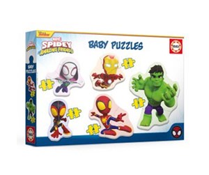 Puslespill - Educa Baby Puslespill Spidey og hans fantastiske venner - 80-19953