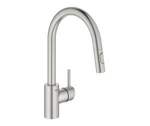 Blandebatterier og beslag - Grohe Concetto Kitchen faucet with pull-out Supersteel - 31483DC2