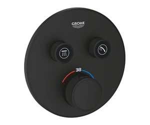 Blandebatterier og beslag - Grohe Grohtherm SmartControl Thermostat for installation with two valves Phantom Black - 29507KF0