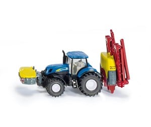 Leketøysbil - SIKU 1:87 New Holland Traktor m/avlingssprøyte - 313-1799