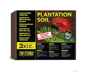 Reptiler - EXO TERRA Plantation Soil Brick 8.8L 8QT (3-Pack 26.4L) - PT2771