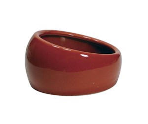 Smådyr - Living World Keramisk Matskål 13,5x6,7cm 240ml Terracotta - H61687