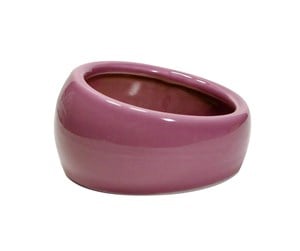 Smådyr - Living World LW keramik foderskål Ø13.5x6.7cm 240 ml. Rosa - H61685