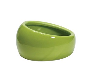 Smådyr - Living World LW keramik foderskål Ø10x5cm 120 ml. Grøn - H61680