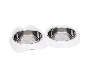 Katt - Catit Pixi Feeding bowl Double White - H43875