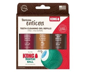 Hund - Tropiclean KONG TropiClean Dental Gel 3 pack. 17 ml. - 61897