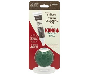 Hund - Tropiclean KONG Dental Ball Large incl Dental Gel. 35 ml. - 61896