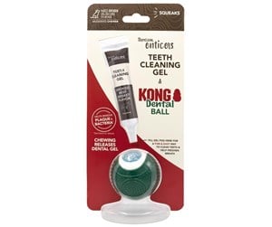 Hund - Tropiclean KONG Dental Ball Medium incl Dental Gel. 35 ml. - 61895