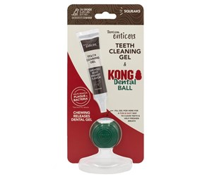 Hund - Tropiclean KONG Dental Ball Small incl Dental Gel. 35 ml. - 61894