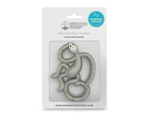 Babyutstyr - Matchstick Monkey Mini Teether Grå - 910-406