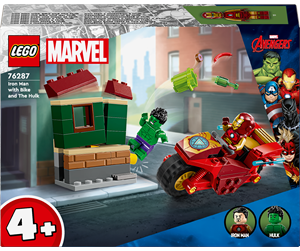 LEGO® - LEGO Marvel Super Heroes 76287 Iron Man med motorsykkel og Hulken - 76287