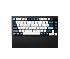 Tastatur - Keychron Silicone Palmrest V1/V2 series / Q1/Q2/Q9 series / P1 series - Håndleddsstøtte - Svart - PR47