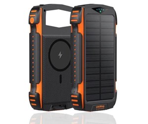 Nødlader - 4smarts TitanPack Solar Power Bank - 20 Watt Nødlader - Svart - 20000 mAh - 496560