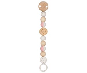 Babyleker - Goki Wooden Pacifier Chain Heart - 65216