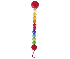 Babyleker - Goki Wooden Pacifier Chain Rainbow - 65307