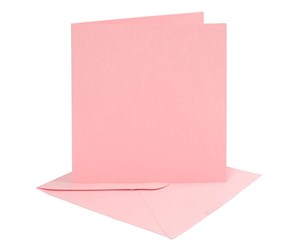 Leketøy - Creativ Company Cards and Envelopes Pink 4 pcs. - 230547